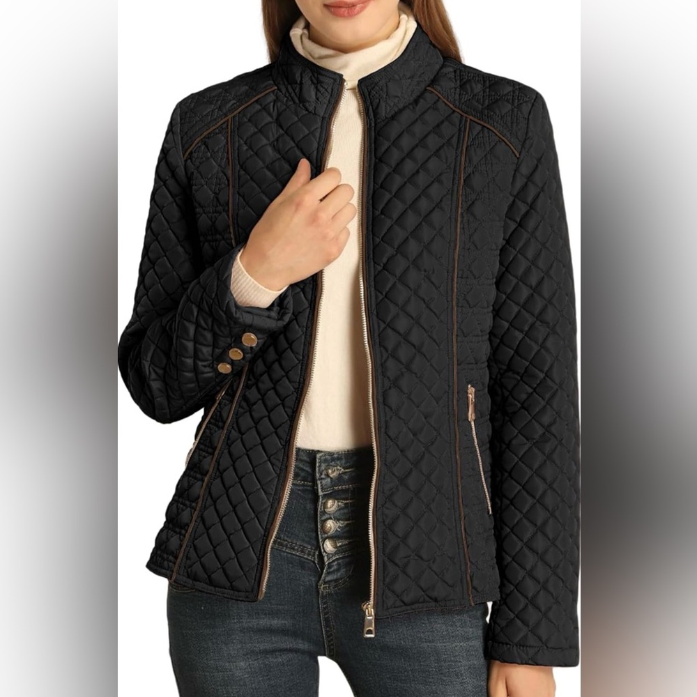 Quilted Black Bellivera Jacket new w/tags sz M